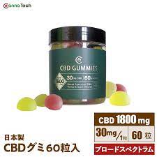 グミ 新ブロードスペクトラム60粒入り CBD1800mgの製品画像